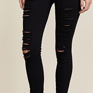 Frame Le Color Rip Skinny Jeans